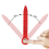 Blue Adjustable Drawing Compass Portable Industrial Design Decoration Hole Ruler DIY 4