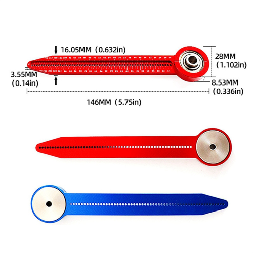 Blue Adjustable Drawing Compass Portable Industrial Design Decoration Hole Ruler DIY 2