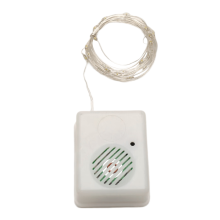 DIY Christmas Sound Sensor with LED String Decorative Lights Music Speaker for Party Xmas Tree Deco Warm White