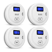4Pack Smoke and Carbon Monoxide Detector,2 in 1 CO& ,Carbon Detectors,Smoke Detector,85DB Alarm