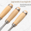 12-Piece Tool Wood Carving Knife Chisel Manual Root Woodworking Set Tools 3