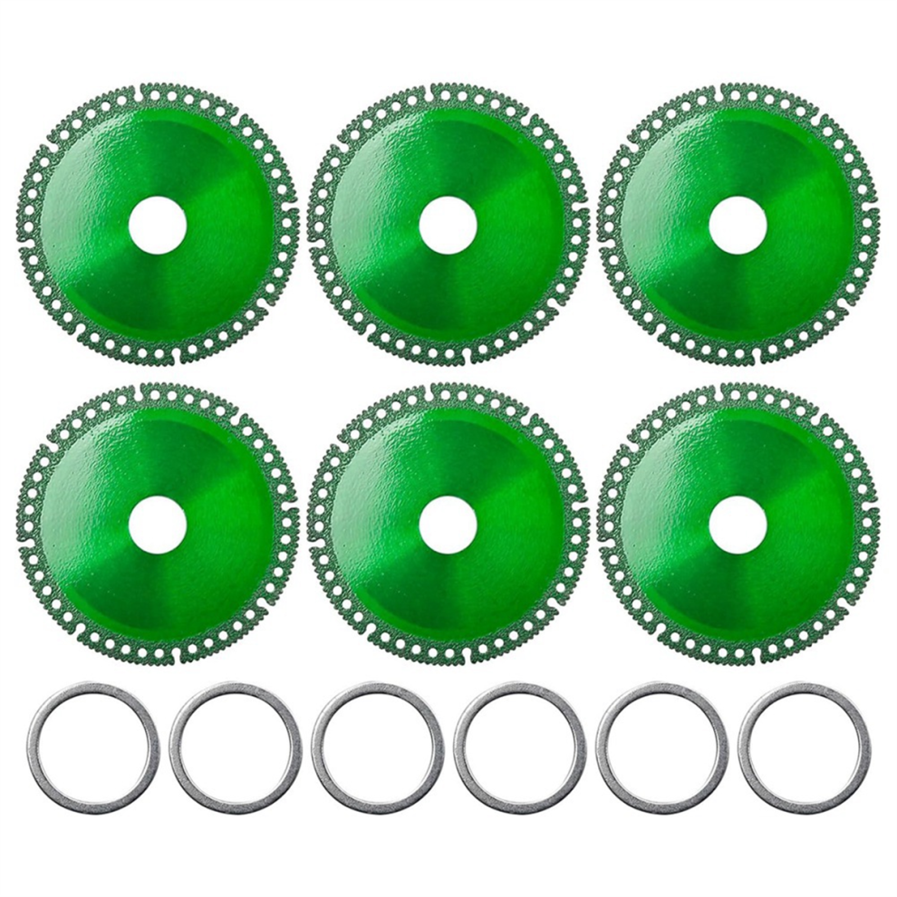 6Pcs 4 Inch Indestructible Disc For Grinder, Composite Multifunctional Cutting Saw Blade With Gasket Angle Grinder 4852649008154