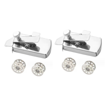 2Pcs Magnetic Seam Guide for Sewing Machine, with Clip, Hemmer Guide, 4Pcs Bobbin