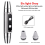 Double Head Jade Flashlight 6 Light Source USB Direct Charging Identification Jewelry Fluorescent Lamp, Silver 7