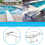 Diving Board Bolts, Mounting Kit for Two Hole Residential Pool Board, Bolt 3