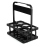 Foldable Plastic Drink Carrier, 2 Pack Black Beverage Cup Holder, Coffee Beer Delivery Holder,Reusable 8
