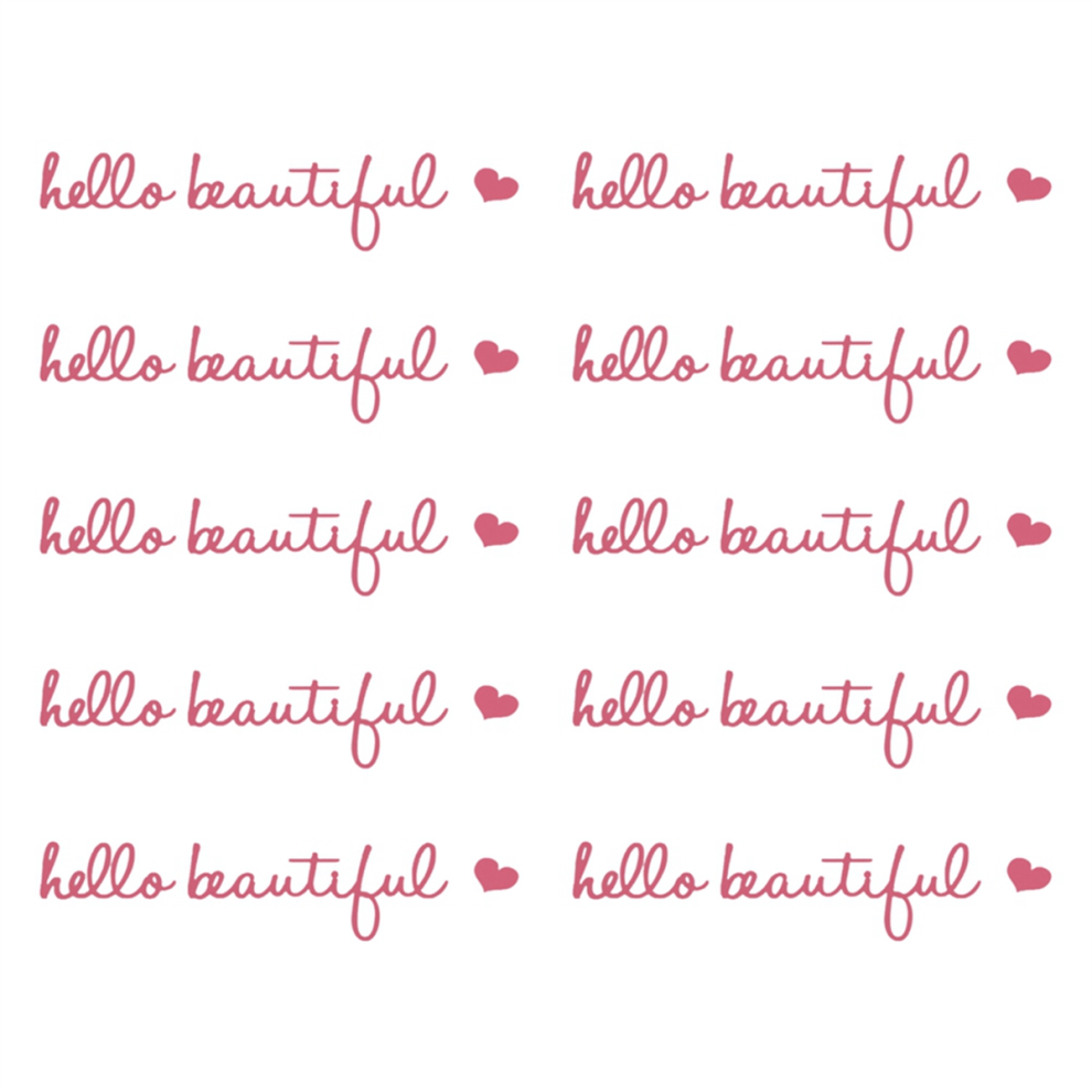 10Pcs Rearview Mirror Decal,Car Decal Gifts For Women, Waterproof Vinyl Stickers Car Mirrors, Laptops Pink 4852649018696