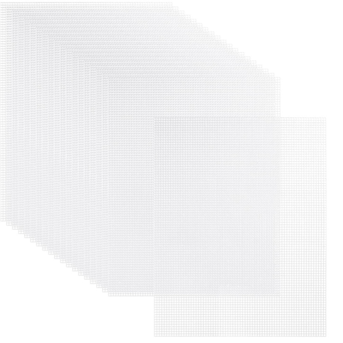 20 Sheets Plastic Canvas, 13x10.2Inch 7CT Transparent Mesh Canvas for Embroidery 1