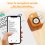 Mini Pocket Printer Portable Label for Labeling Jars Bins Organizing Office USB Rechargeable Easy to Use 4