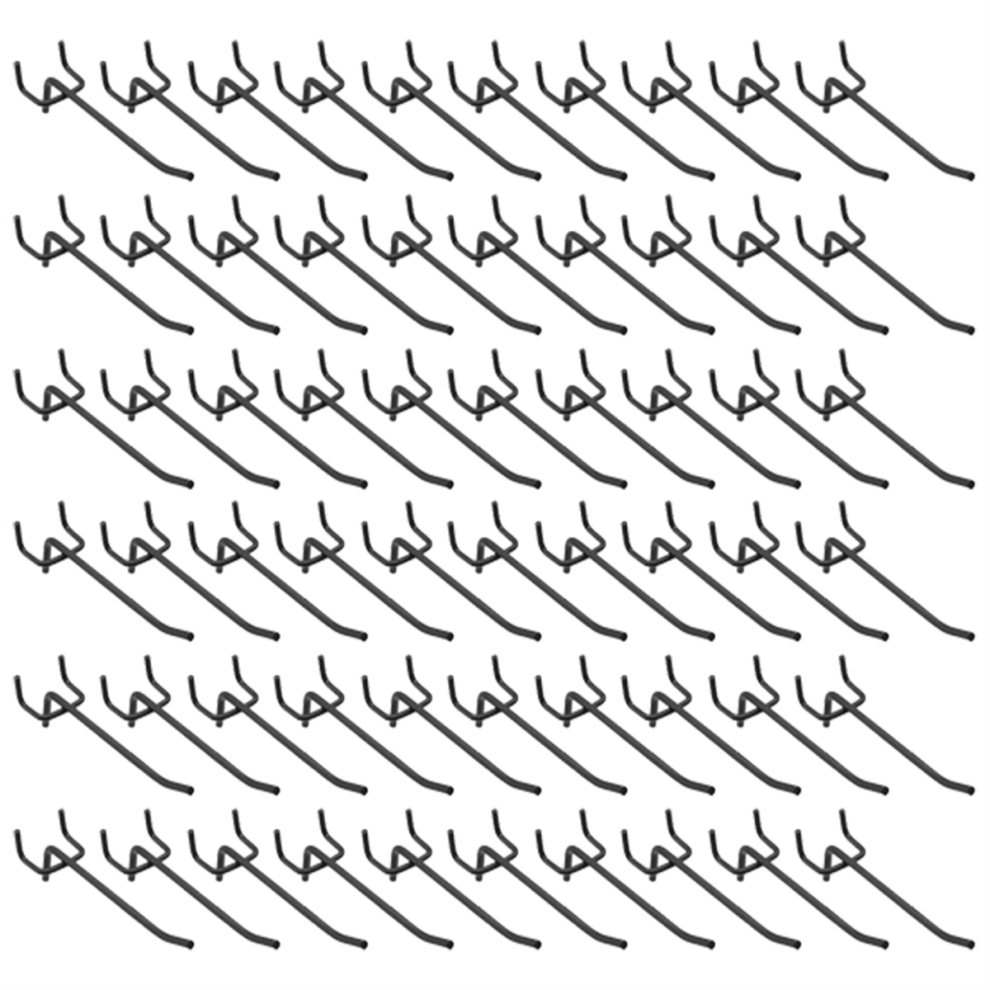 Peg Board Hooks 4Inch, Shelf Metal Display Wall For 1/4Inch Spaced Board,60Pcs 4852649024390