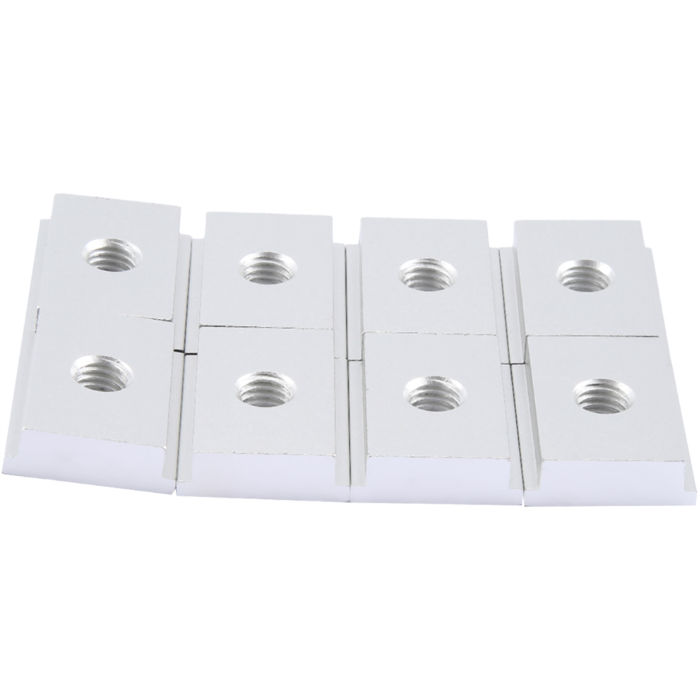 8 Pieces of M8 T Type Track Slider 30/45 Clamp Screw Groove Fastener Woodworking Tool Silver-image-OPC-PJ8G8HP-NEW