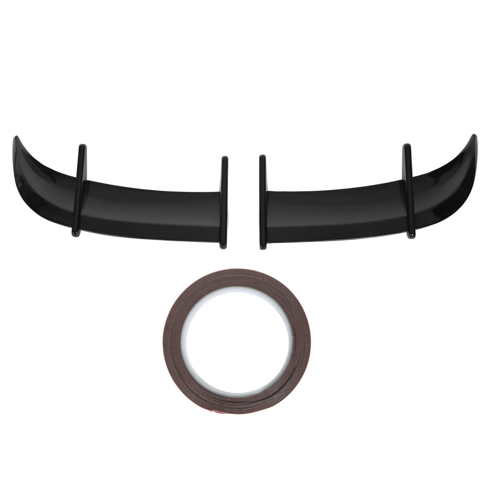 2Pcs Car Rear Trunk Spoiler Ak Style Wind Pressure Black 9121376971068