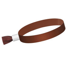 100 Pcs Cloth Event Wristbands, Colored Wrist Bands for Events, Concert Strap (Brown)
