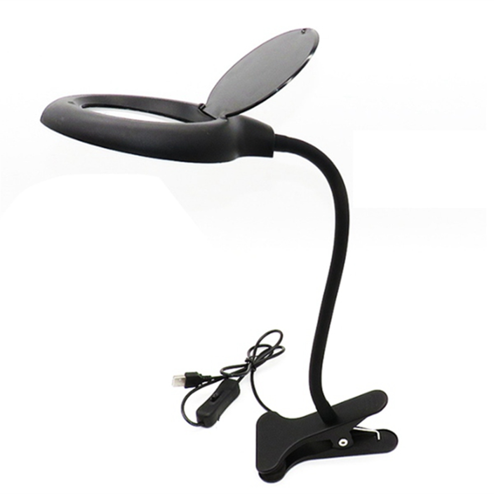 Saudism Magnifier Eye-Care Reading Lamp, Led Desk Lamp,Magnifying Lamp For Bedside Work, Craft Workbench