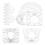 6Pcs Patchwork Ruler Quilting Tools Templates Set DIY Apparel Sewing Supplies Quilter Stencil Tool 2