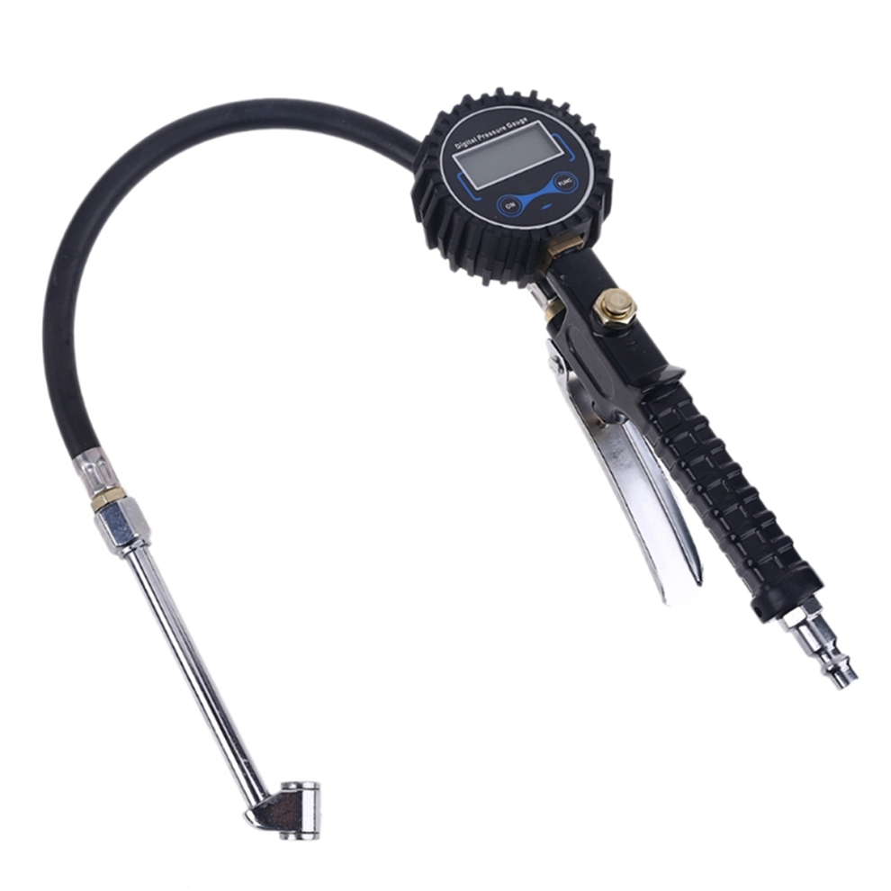 200 Psi Digital Tire Inflator & Gauge With Lcd Backlit Display, One-Hand Operation, Inflation/Deflation Trigger, Brass/Steel, For Cars, Suvs, Trucks 4852649031336