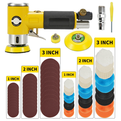 Mini 2 / 3Inch Air Sander Pneumatic Polisher Grinder Buffer Double Acting Track A 2