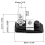 Compression Latch Flush Sealed Lever Trigger, 8 Pack Latches with Keys Adjustable Lift and Turn, Keyed Alike 7