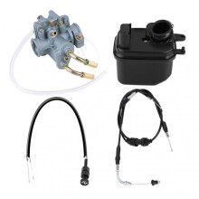 Carburetor Carb Air Filter Box Throttle Cable Choke Cable for Yamaha Y ZINGER PW 50 PW50