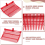 Manure Fork Replacement Head, Pitchfork Horse Rake, for Picking Up Manure, Stable Waste Removal,Red,2Pcs 4