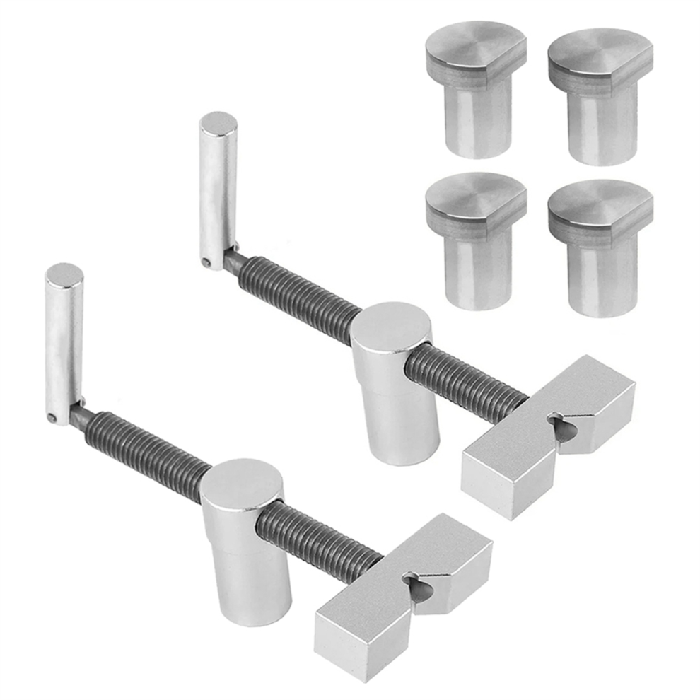 Woodworking Desktop Clip Fast Fixed Quick Fixture Clamping Tool For 20Mm Hole -Silver 4852649036652