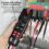 Rechargeable Clamp Meter Fork 600A Ammeter Pliers True RMS DC AC Current Open Jaw Electrical Tester Auto 3
