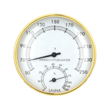 2 in 1 Sauna Thermometer Fahrenheit, & Hygrometer Indoor Temperature Humidity Monitor