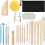 Clay Tools 21 PCS, Pottery Tool Kit Dotting Polymer Tools, Ceramics with Wooden Handle Bag 1