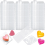 150Pack Wax Melt Container 1.3 Oz Plastic Set for Melts Clear Flip Top, Empty Candle Melt,Heart Shape 1