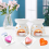 150Pack Wax Melt Container 1.3 Oz Plastic Set for Melts Clear Flip Top, Empty Candle Melt,Heart Shape 4