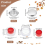 100 Sets Cover Button Kit with Tools,Fabric Making Kit,Fabric Cloth Covered Flat Back Buttons Maker,B 5