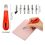 12Pack Linoleum Blocks for Printmaking with Cutter Tools, Rubber Stamp Making Kit DIY 3