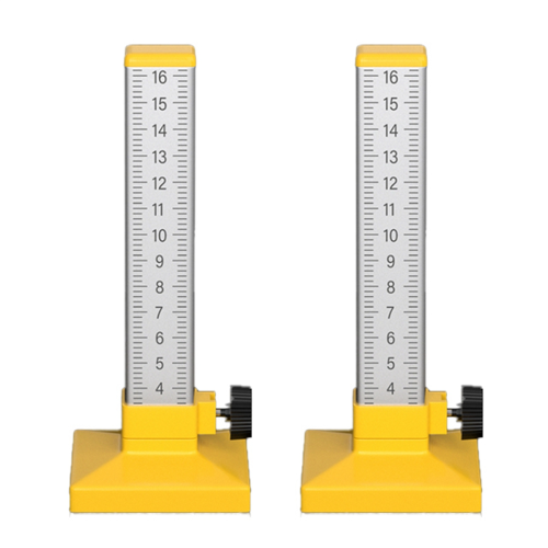 2PC Woodworking Equal Height Ruler Positioning Horizontal Elevation Double-Sided Scale Ceramic Tile Special Tool B