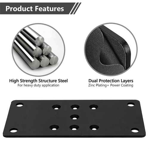 Heavy Duty Patio Column Base Plate Fence Fixer Bracket Deck Anchor Connector 2