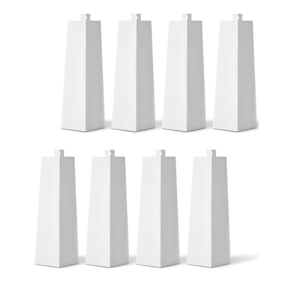 8 Pcs Aluminum Siding Corners Outside White Corner Caps Smooth Trim Metal Nails 4852649044336
