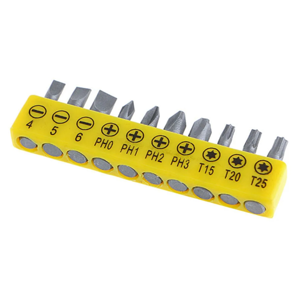 Screwdriver Handle With Bit 180 Keychain Shape Screwdrivers Bike Repair Tools-A 4852649045517