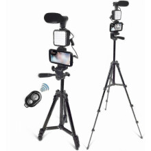 Vlogging Camera Phone Vlog Video Kit #1 with Height Adjustable Tripod