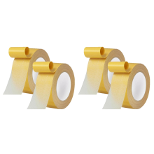 4PCS Double Side Tape, 2 Sided Thin Self Adhesive Tape High Tack, Universal Clear Fabric 4cmx20M