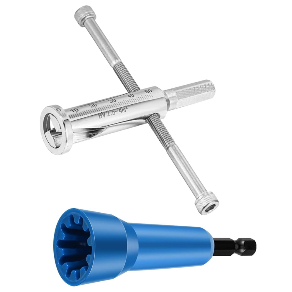 Wire Twisting Tool Stripper And Twister Twist Connector Socket For With 1/4Inch Chuck 4852649050375