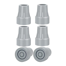 Crutch Tips, 7/8Inch Heavy Duty Non-Slip Rubber Cane Replacement Foot Caps, Pads,6 PCS