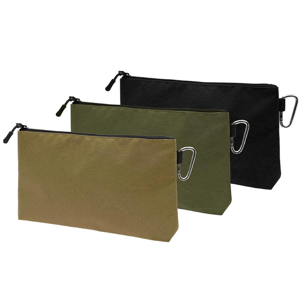 3Pcs Tool Bag Zipper Pouch,File Folders,Multipurpose Storage Organizer Pouches With For Accessary,Stationary 4852649048952