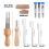 Wool Felting Needle Tools, Tool Kit with 3 Sizes Needles and 1/8 Wooden Handle for 3