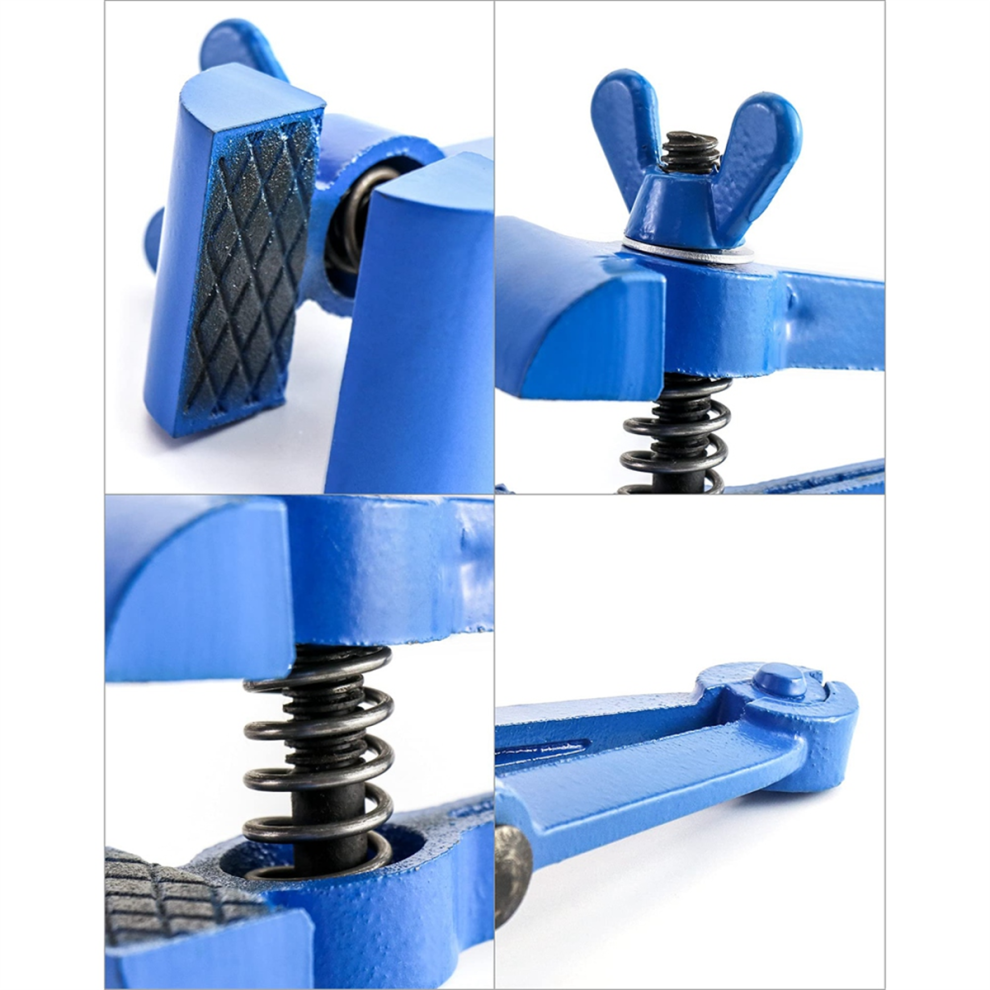 Hand-Held Vise Hand Clamp Pipe Plumbing Tool Workshop Steel Handle Spring Base Pliers,1 Pcs 4852649054991