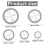 5Pcs Circle Ruler Quilting Template Set, Templates for Drafting Acrylic Round Quilt Cutter 3