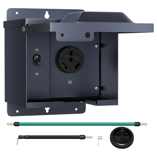 -1 30a RV Distribution Box American Cabinet Power Socket with Circuit Breaker 1