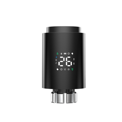 Tuya Smart ZigBee Radiator Actuator TRV Programmable Thermostatic Valve App Remote Black 1