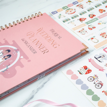 Wedding Planner for Bride - Planning Book and Organizer, Bridal Binder with Countdown Calendar Valentine's Day Gift