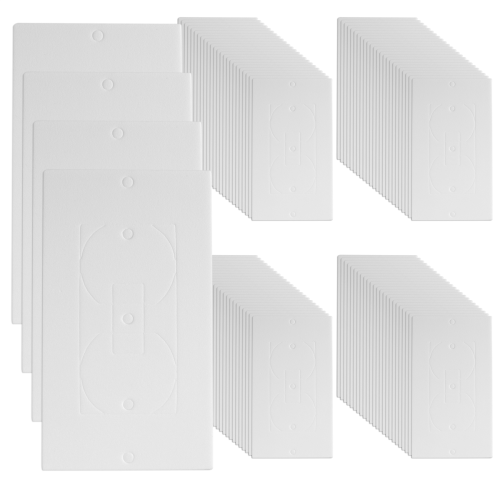 Outlet Insulators Draft Sealers, 100Pcs Electrical Insulation Pads, EVA Foam Gasket for Wall, Switch Socket Cover 2