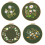 4 Sets Hand Embroidery Kit for Beginners Adults , Includes Flower, Hoop, Color Threads, Tools 2