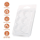 150 Pack Wax Melt Clamshells Molds, 6-Cavity Clear Empty Plastic Round Shape Square Container (Round) 5